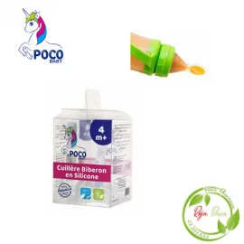 POCO BABY CUILLERE BIBERON SILICONE 4M+