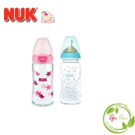 NUK First choice Biberon Verre Temperature Control 0-6M 240ML